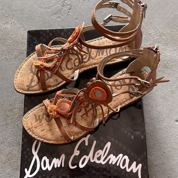 Sam Edelman Brown Sandals size 7 - Picture 2 of 4